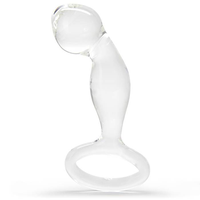 Icicles No 46 Curved P-Spot Glass Butt Plug