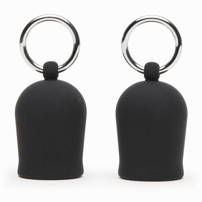 Black Velvets Silicone Nipple Suckers with Rings