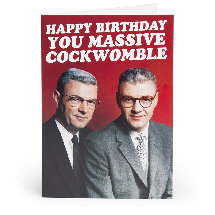 Happy Birthday Cockwomble... Adult Greetings Card