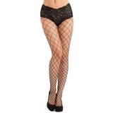 Lovehoney Black Fence Net Tights with Crotchless Knickers