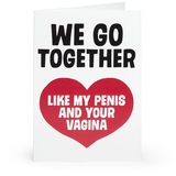 We Go Together ... Adult Greetings Card