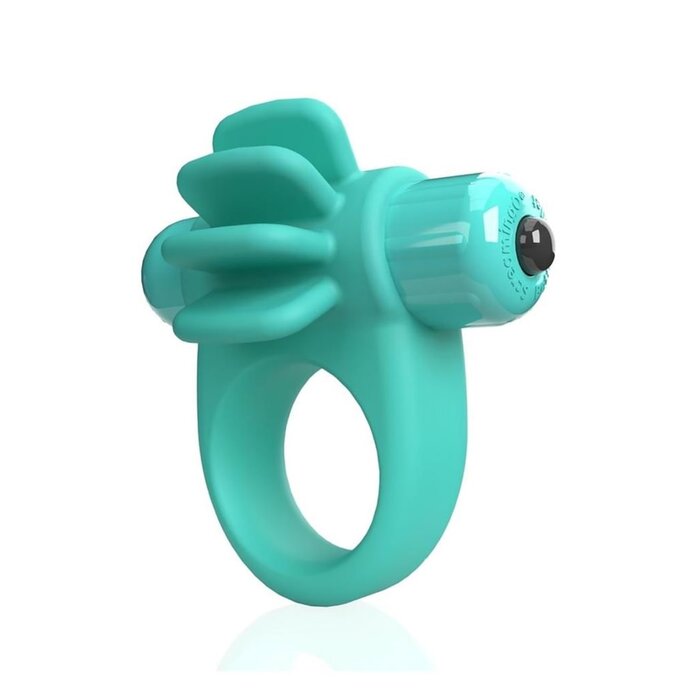 4B Skooch Vibrating Ring with Flexible Fins - Kiwi