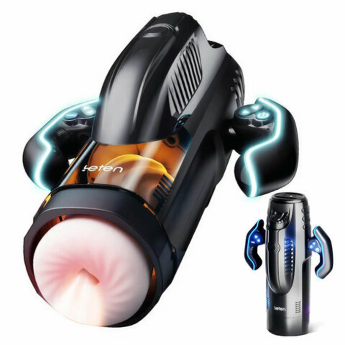 Leten 10 Vibrating  Sucking Heating Voice Handheld Masturbator Blowjob Machine
