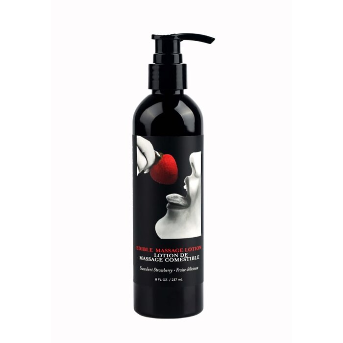 Edible Massage Lotion - Strawberry - 8 oz.