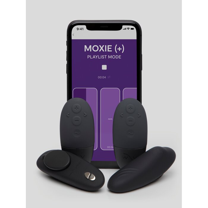 We-Vibe Moxie Tease Us Vibrating Silicone Clitoral Vibrator Boxed Set - Black