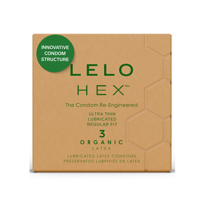 Lelo LELO Hex Condoms Organic - 3 Pack