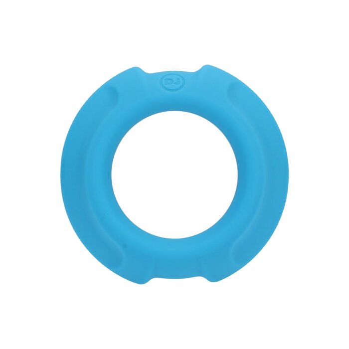 OptiMALE™ FlexiSteel Silicone, Metal Core Cock Ring - 35mm - Blue