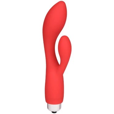 Frisky Business Red Silicone 10 Function Rabbit Vibrator