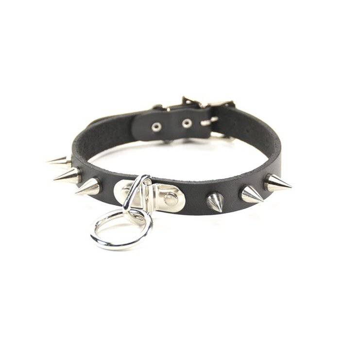 Bondage Choker with Cone Spikes