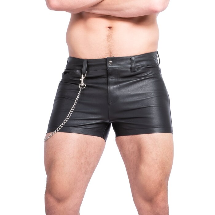 Mens Leather Booty Shorts