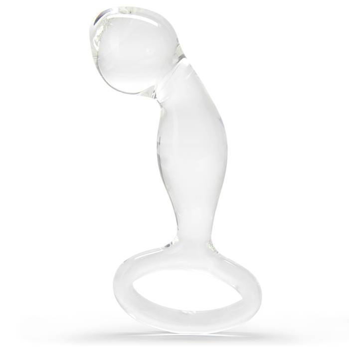 Icicles No 46 Curved P-Spot Glass Butt Plug