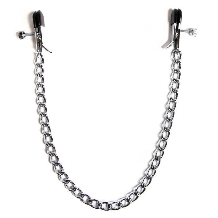 DOMINIX Deluxe Adjustable Nipple Clamps with Chain