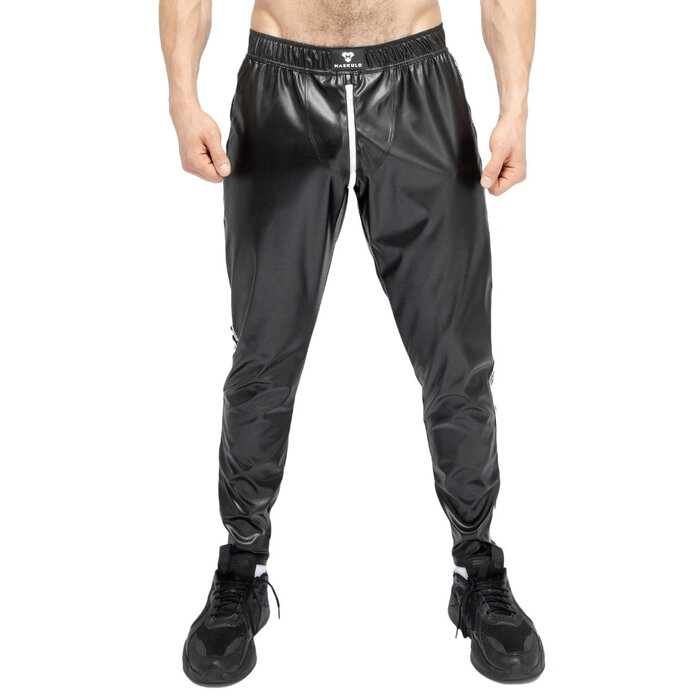 Leatherette Tracksuit Bottoms