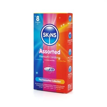 Skins Assorted Condoms – 8 Pack