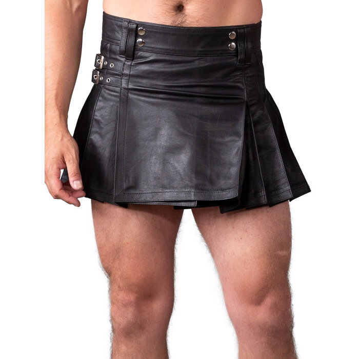 Short Leather Kilt