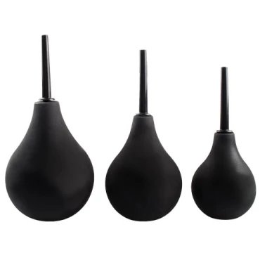 Hot Shot Black Silicone Douche - LARGE
