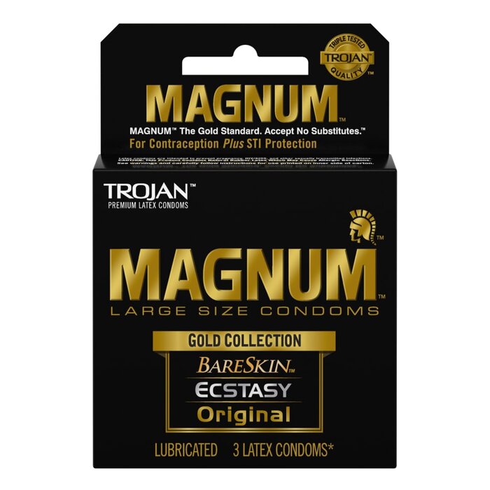 Trojan Magnum Gold Collection Condoms - 3 Pack