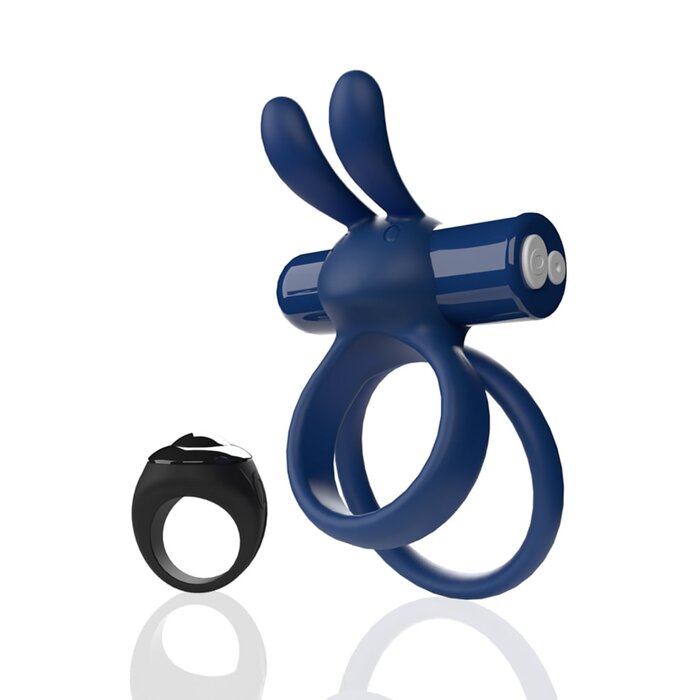 Remote Controlled Ohare Xl Vibrating Ring - Blue