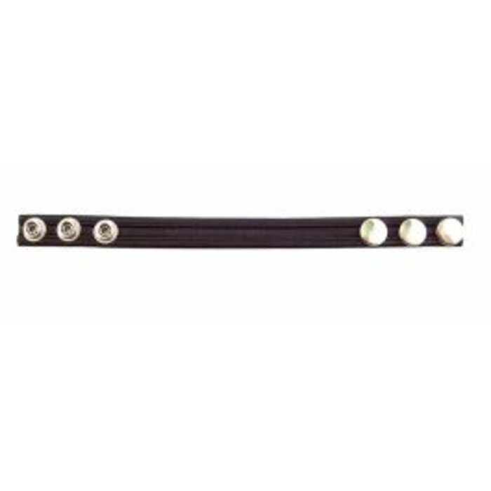 Leather Cock Ring/Strap Black & Black
