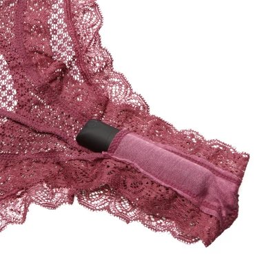 Heart Ignite 10-Speed Remote Control Vibrating Ruby Red Lace Knickers - L/XL