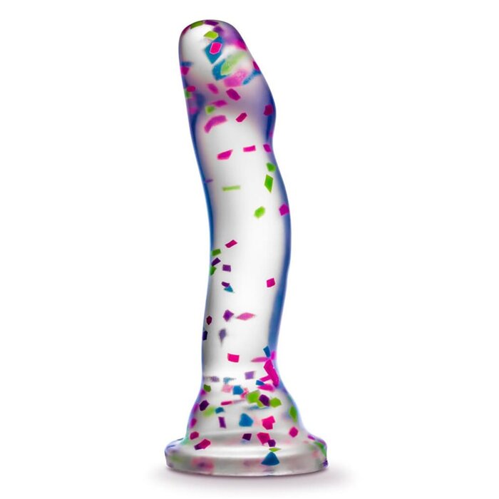 Neo Elite Hanky Panky Glow in the Dark Confetti Dildo - 7.5"