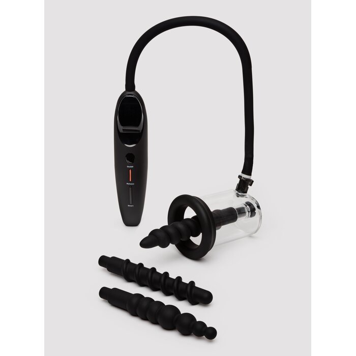 Automatic Rechargeable Rosing Pump with Interchangeable Plugs - Blue