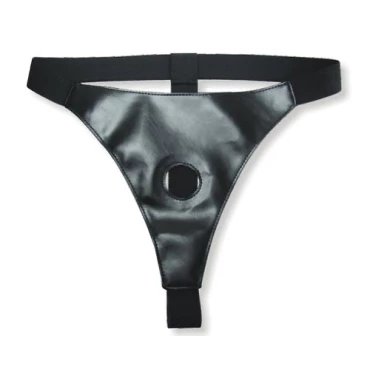 Thrust Me Black Elastic Strap-On Harness