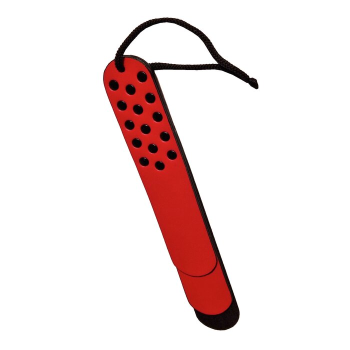 Saffron PU Leather Paddle Red