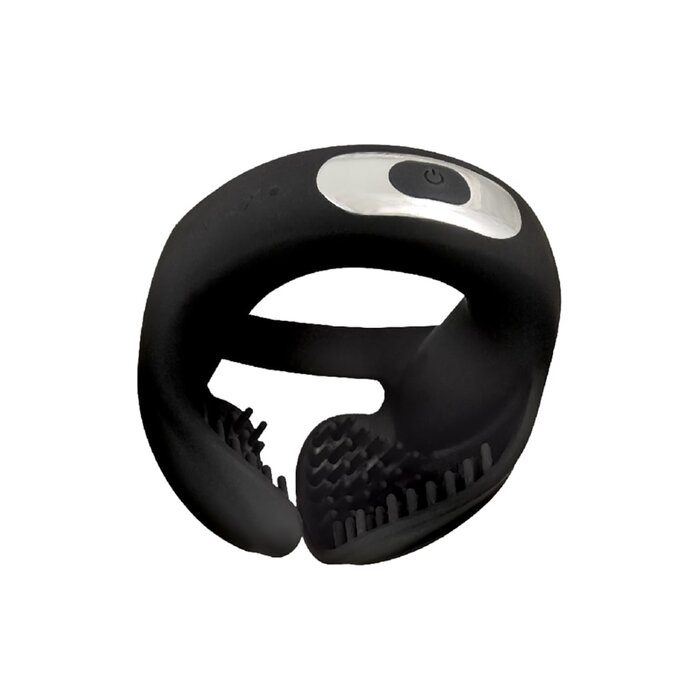 Cock Power Scrotum Hugger Cock Ring - Black