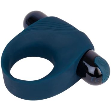 Hump & Grind Blue Silicone Bullet Cock Ring