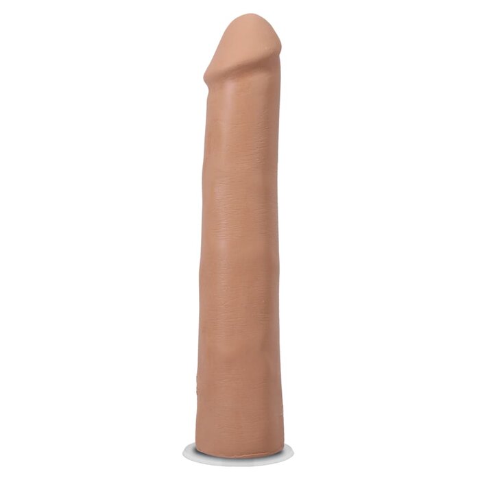 The Realistic Cock - With Removable Vac-U-Lock Suction Cup - ULTRASKYN - 9" - Caramel