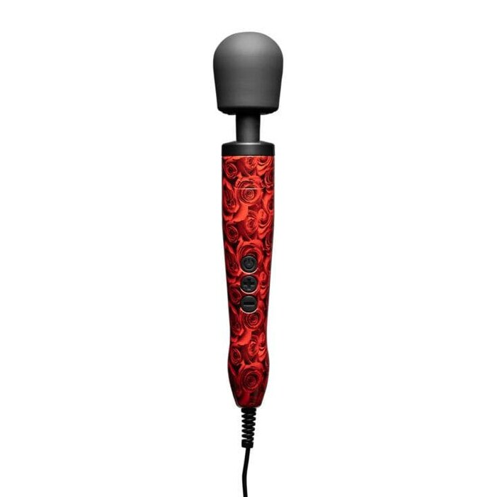 Doxy Original Massager: Premium Silicone Wand Vibrator in Roses