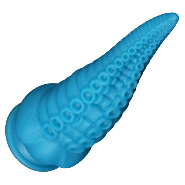 Tentacle Dildo 8-inch Silicone with Textured Suckers and Suction Base