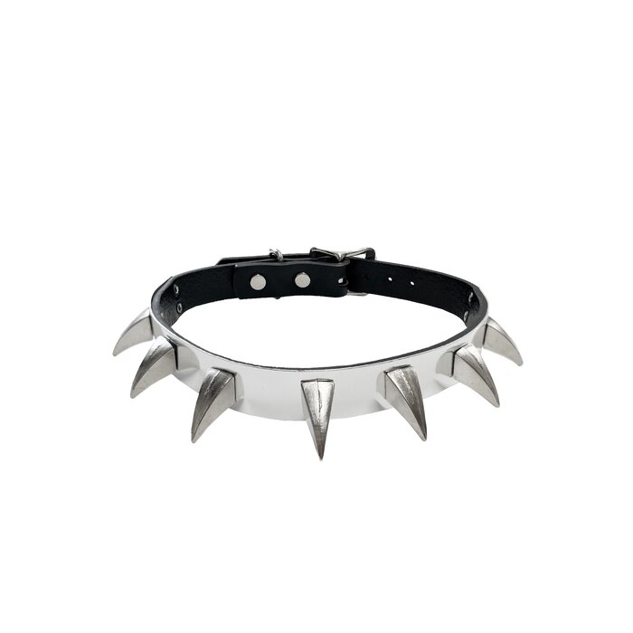 Metal Plated Claw Spiked Collar