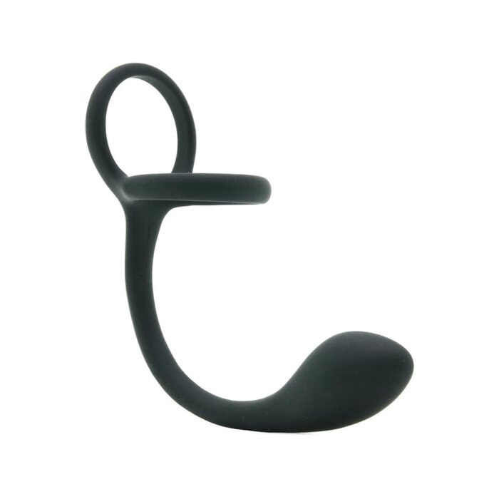 My Cock Ring with Weighted Buttplug - Black