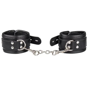 Blackline Bind - Faux Leather Heavy Duty Padded Wrist Cuffs