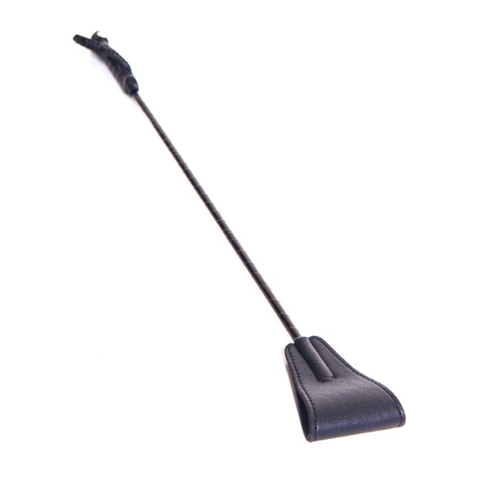 Faux Leather Black Riding Crop