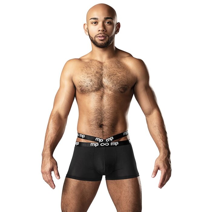 Infinite Comfort Amplifying Strappy Pouch Short - Black - Large
