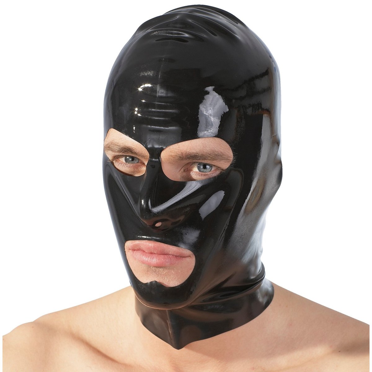 Late X Latex Mask - Black - One Size