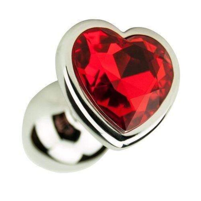 Precious Metals Heart Shaped Silver Anal Plug: Elegantly Crafted for Ultimate Pleasure