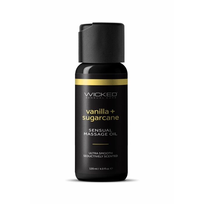 Wicked Sensual Massage Oil - Vanilla + Sugarcane - 4 oz.