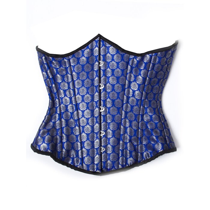 Blue Patterned Corset S