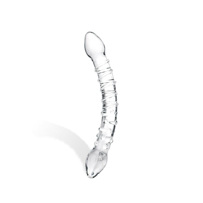 Double Trouble Glass Dildo