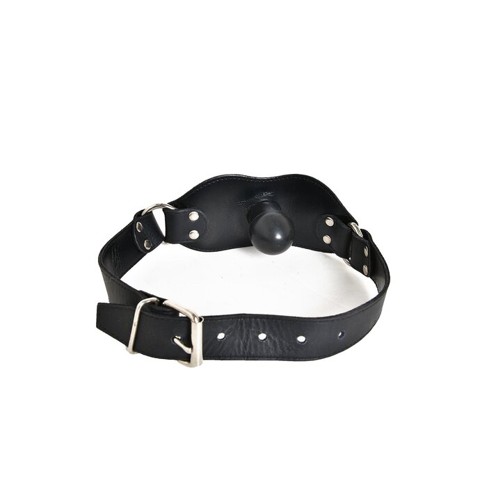 Leather Head Strap with Penis Gag
