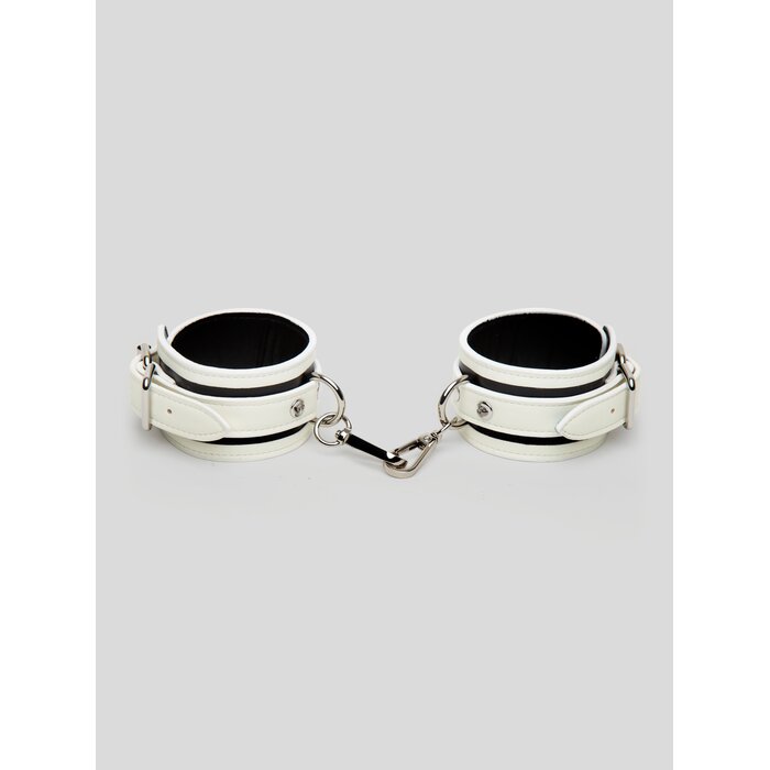 Bondage Boutique Glow-in-the-Dark Wrist Cuffs - Black