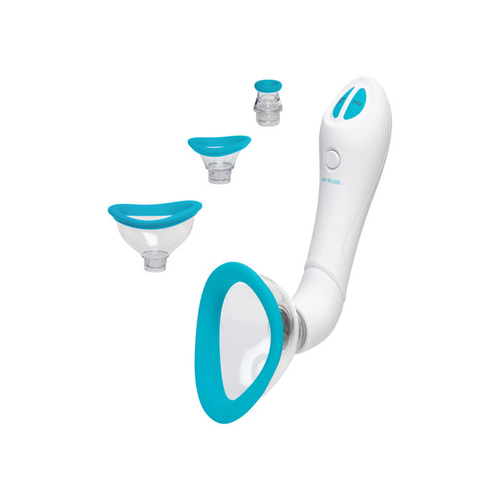 Bloom - Intimate Body Pump - Automatic - Vibrating - Rechargeable - Sky Blue/White