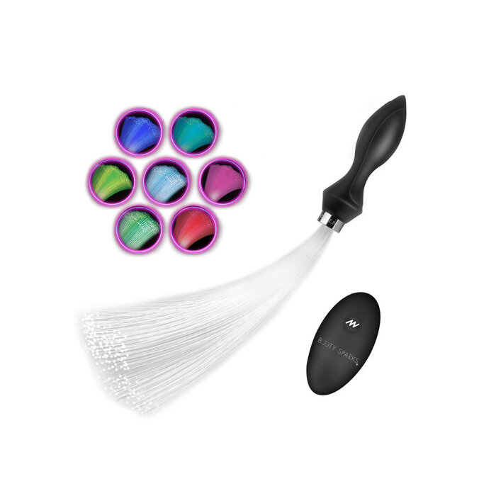 Vibrating Silicone Optical Fiber Butt Plug
