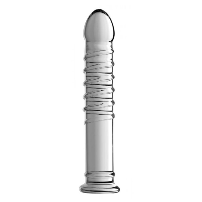 Behemoth Ribbed XL Glass Dildo