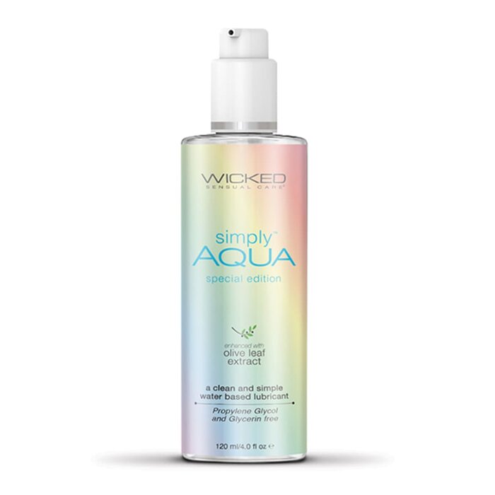 Wicked Simply Aqua - Special Edition Water-Based Lubricant - 4 oz.