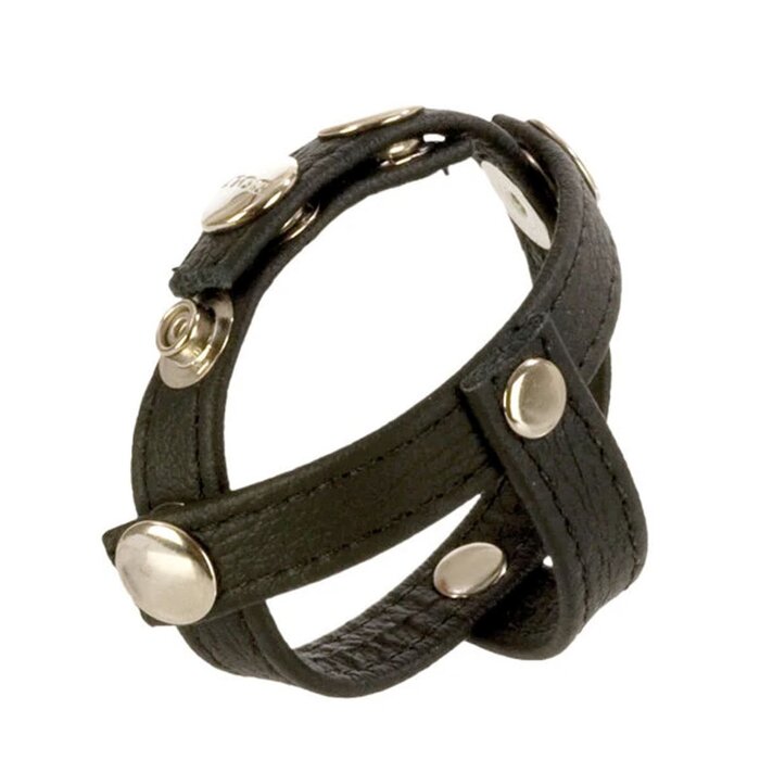 COLT Leather H Piece Divider Strap: Premium Adjustable Cock & Ball Strap for Ultimate Comfort